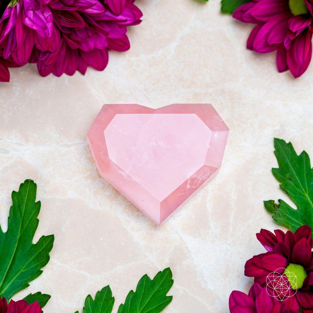 Royal Diamond Heart - Madagascar Rose Quartz for Infinite Love - Pileggi on the Square Salon Powered by Gatto Salon Group