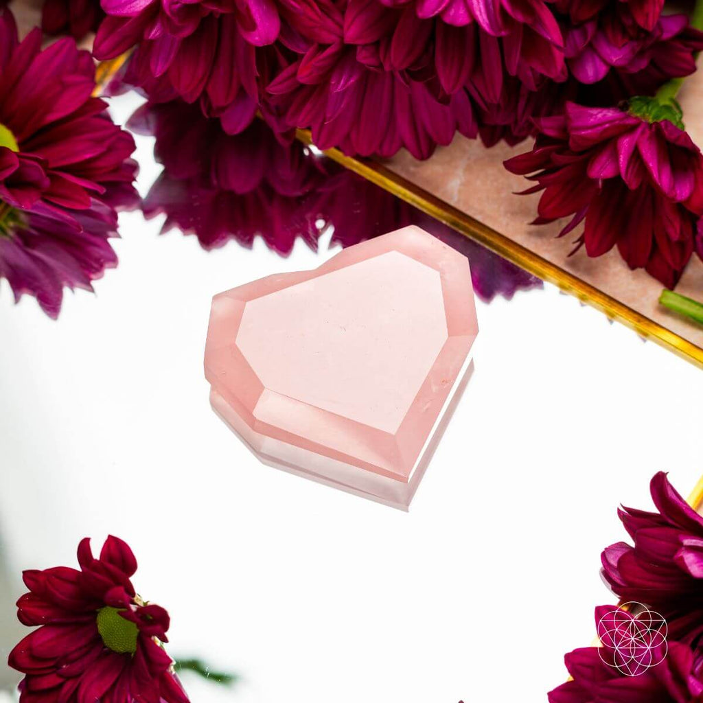 Royal Diamond Heart - Madagascar Rose Quartz for Infinite Love - Pileggi on the Square Salon Powered by Gatto Salon Group