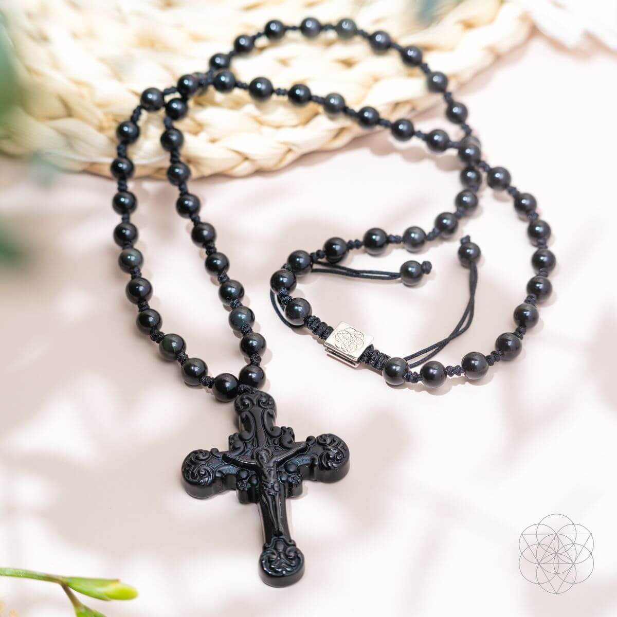 Sacred Armor: Black Obsidian Cross of Faith & Protection - Pileggi on the Square Salon Powered by Gatto Salon Group