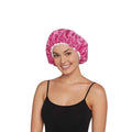 Satin Lined Shower Cap - Reversible Satin / Waterproof