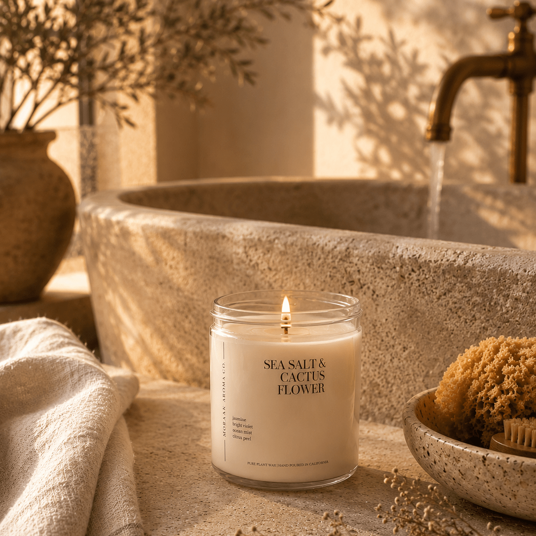 Sea Salt & Cactus Flower Candle - Pileggi on the Square Salon Powered by Gatto Salon Group