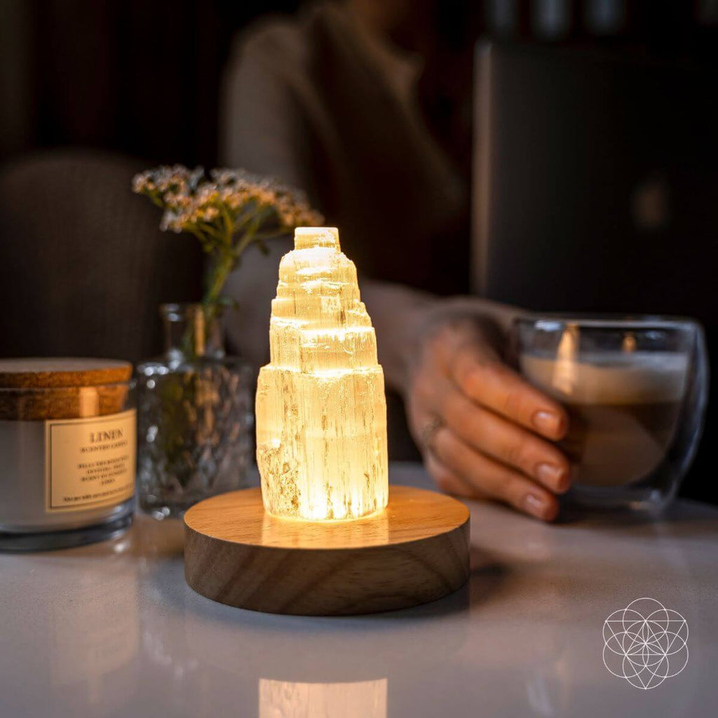 Selenite Cleansing Lamp - Pileggi on the Square Salon Powered by Gatto Salon Group