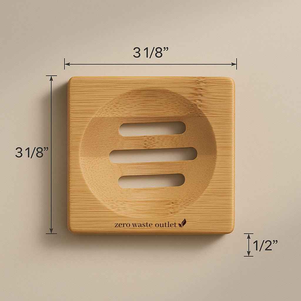 Small Square Bamboo Soap Dish - Pileggi on the Square Salon Powered by Gatto Salon Group
