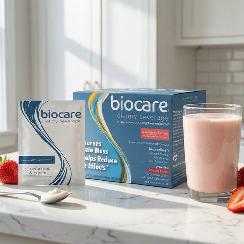 30G Protein Strawberries & Cream Biocare Dietary Beverage (14-Count)