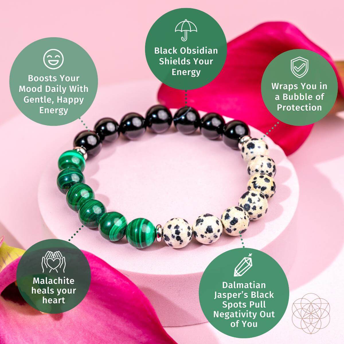 Soul Reset: Dalmatian Jasper Bracelet of Healing - Pileggi on the Square Salon Powered by Gatto Salon Group