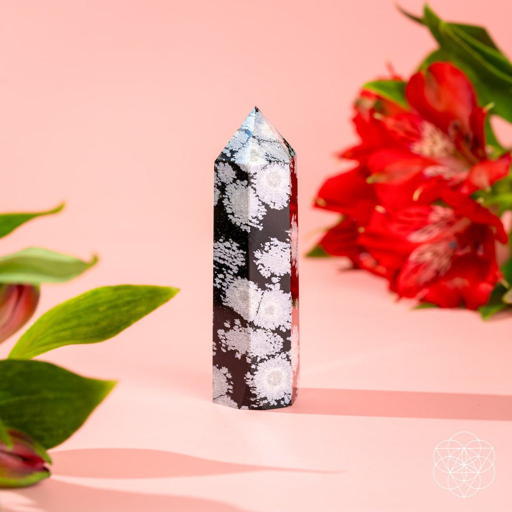 Spiritual Bodyguard - Snowflake Obsidian Point - Pileggi on the Square Salon Powered by Gatto Salon Group
