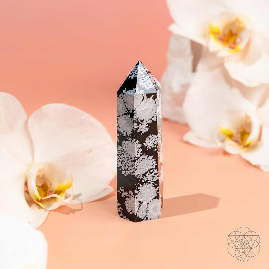 Spiritual Bodyguard - Snowflake Obsidian Point - Pileggi on the Square Salon Powered by Gatto Salon Group