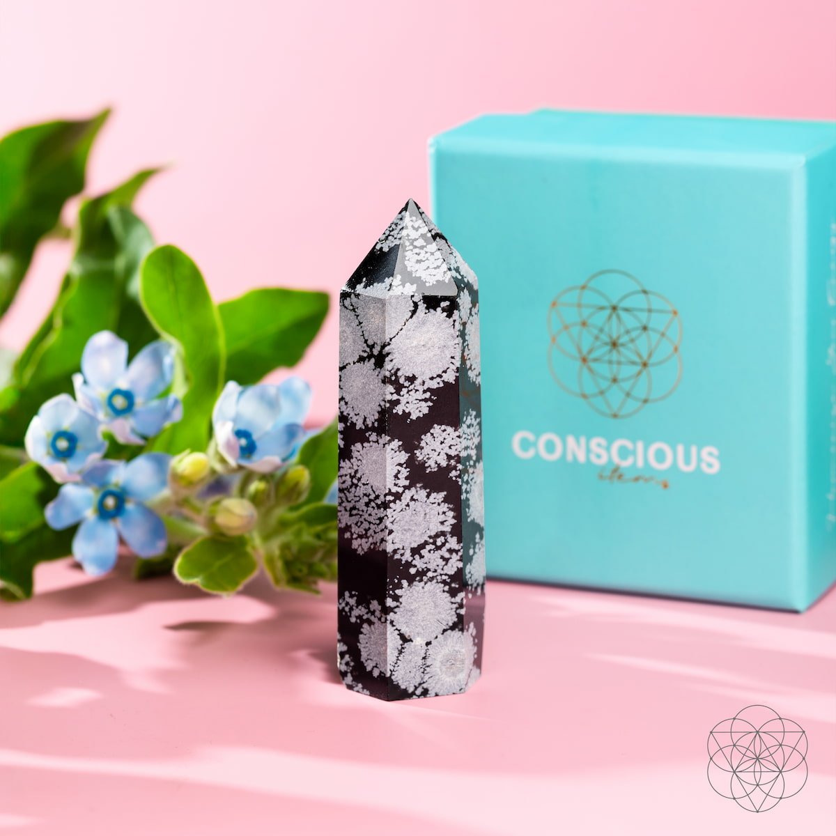 Spiritual Bodyguard - Snowflake Obsidian Point - Pileggi on the Square Salon Powered by Gatto Salon Group