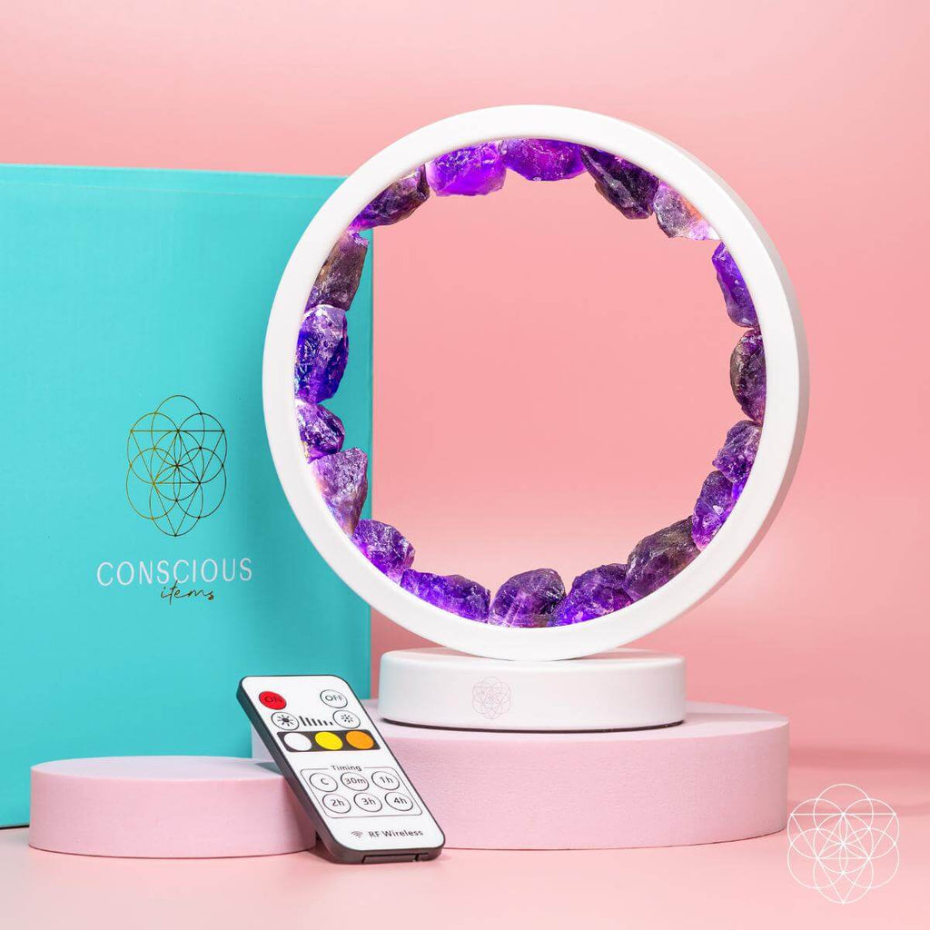 Stress Less, Sleep More – Amethyst Healing Lamp - Pileggi on the Square Salon Powered by Gatto Salon Group