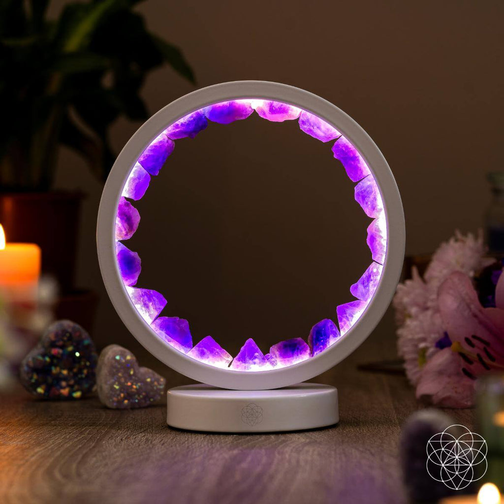Stress Less, Sleep More – Amethyst Healing Lamp - Pileggi on the Square Salon Powered by Gatto Salon Group