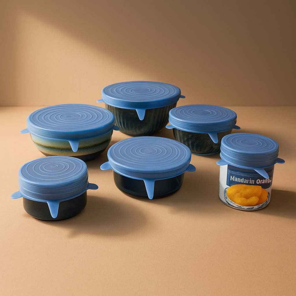 Stretchy Bowl Lids 6 Pack - Food - Safe Silicone - Pileggi on the Square Salon Powered by Gatto Salon Group