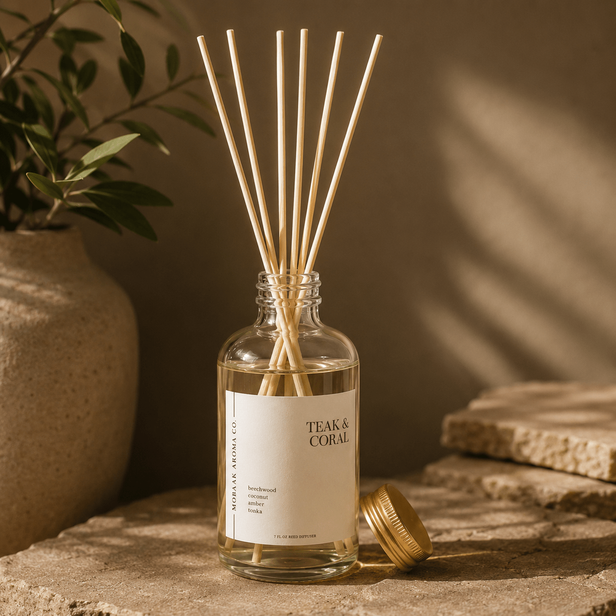 Teak + Coral Reed Diffuser - Pileggi on the Square Salon Powered by Gatto Salon Group