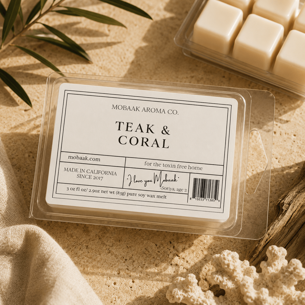 Teak & Coral Wickless Tart - Pileggi on the Square Salon Powered by Gatto Salon Group