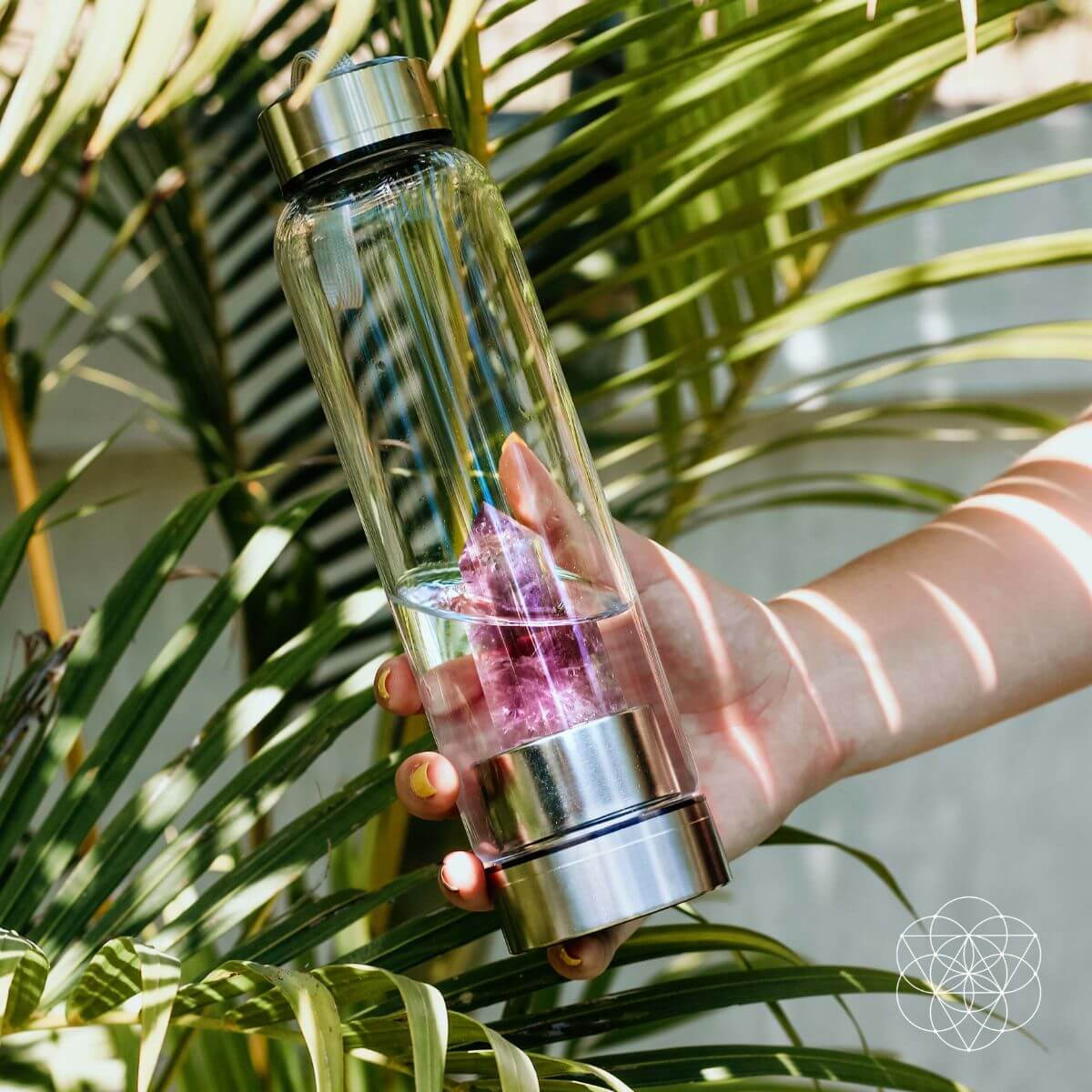 The Amethyst Healing Water Bottle - Pileggi on the Square Salon Powered by Gatto Salon Group
