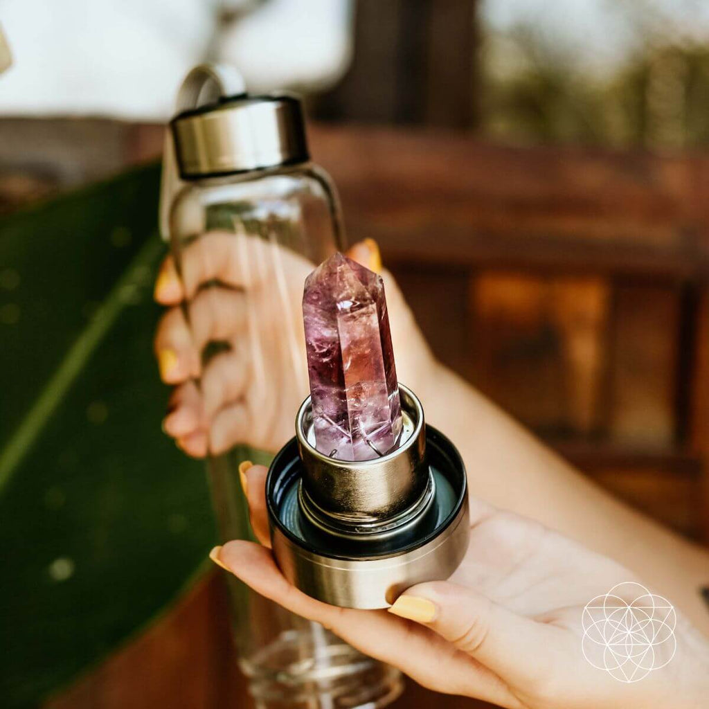 The Amethyst Healing Water Bottle - Pileggi on the Square Salon Powered by Gatto Salon Group