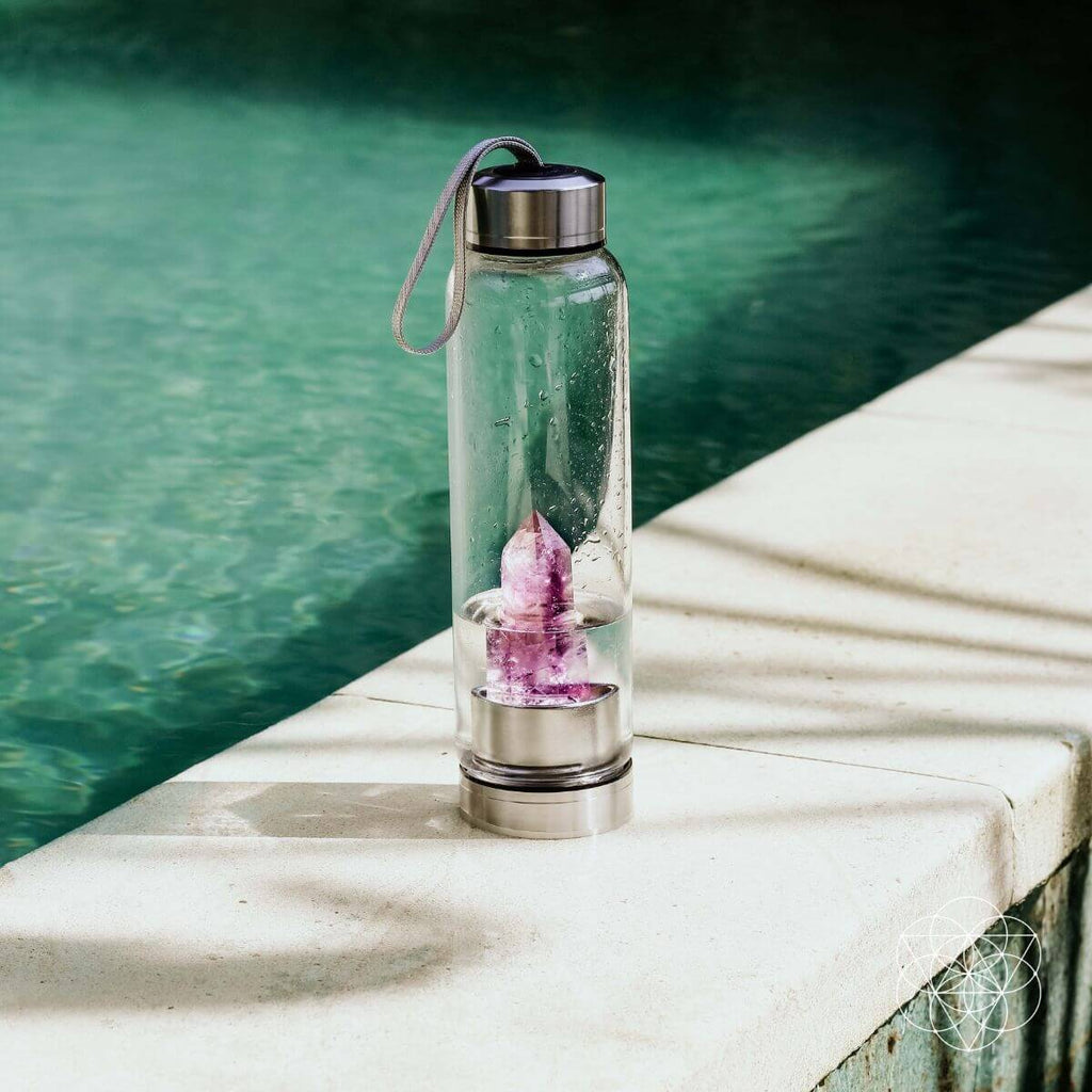 The Amethyst Healing Water Bottle - Pileggi on the Square Salon Powered by Gatto Salon Group