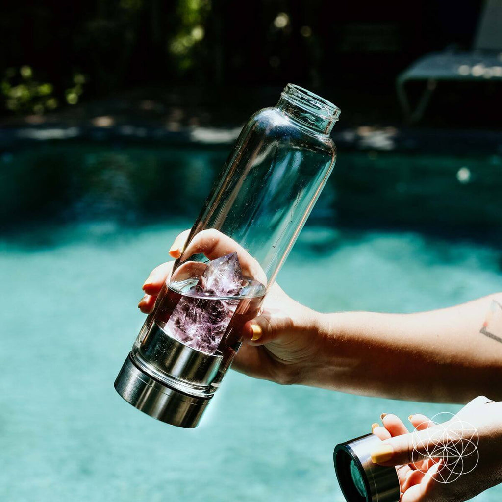 The Amethyst Healing Water Bottle - Pileggi on the Square Salon Powered by Gatto Salon Group