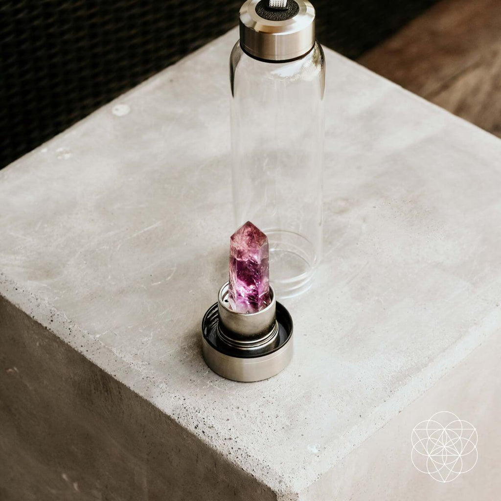 The Amethyst Healing Water Bottle - Pileggi on the Square Salon Powered by Gatto Salon Group