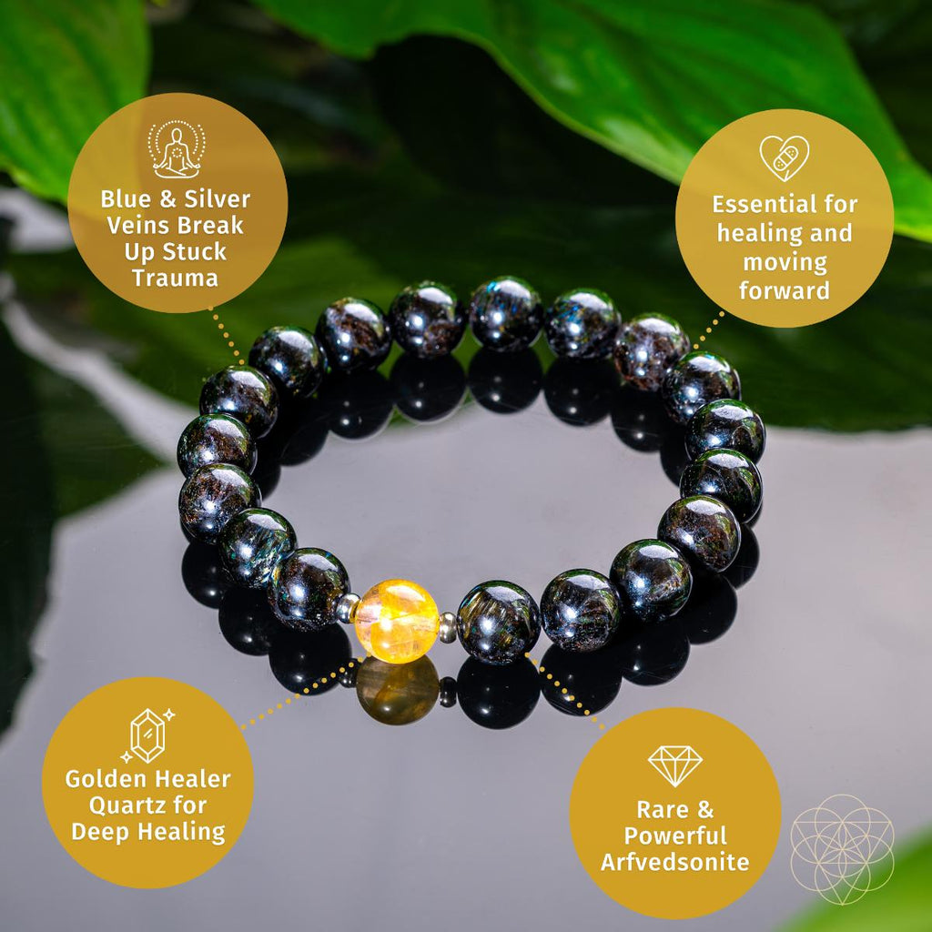 The Arfvedsonite Deep Healing Bracelet - Pileggi on the Square Salon Powered by Gatto Salon Group