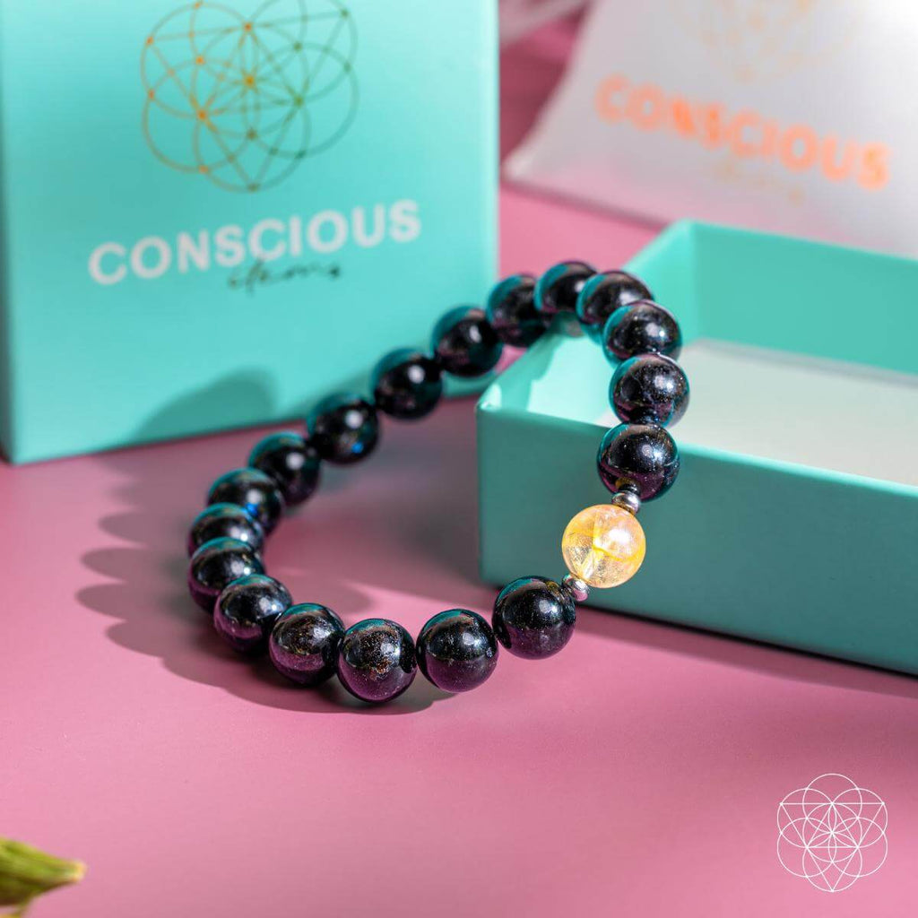 The Arfvedsonite Deep Healing Bracelet - Pileggi on the Square Salon Powered by Gatto Salon Group