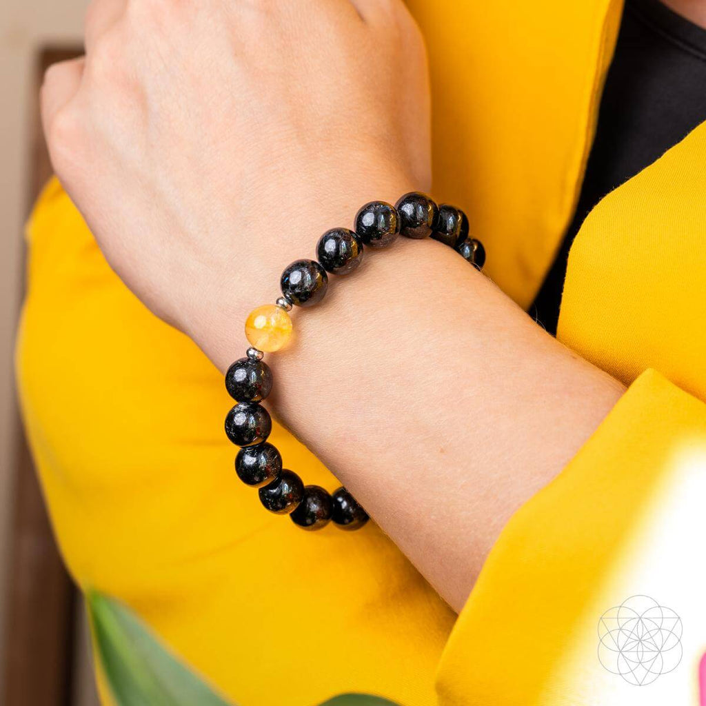 The Arfvedsonite Deep Healing Bracelet - Pileggi on the Square Salon Powered by Gatto Salon Group