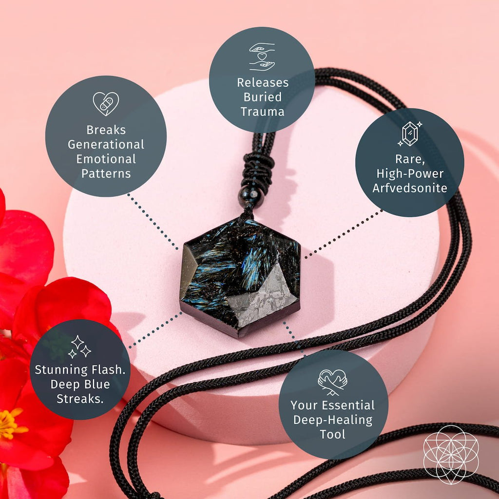The Arfvedsonite Deep Healing Pendant - Pileggi on the Square Salon Powered by Gatto Salon Group