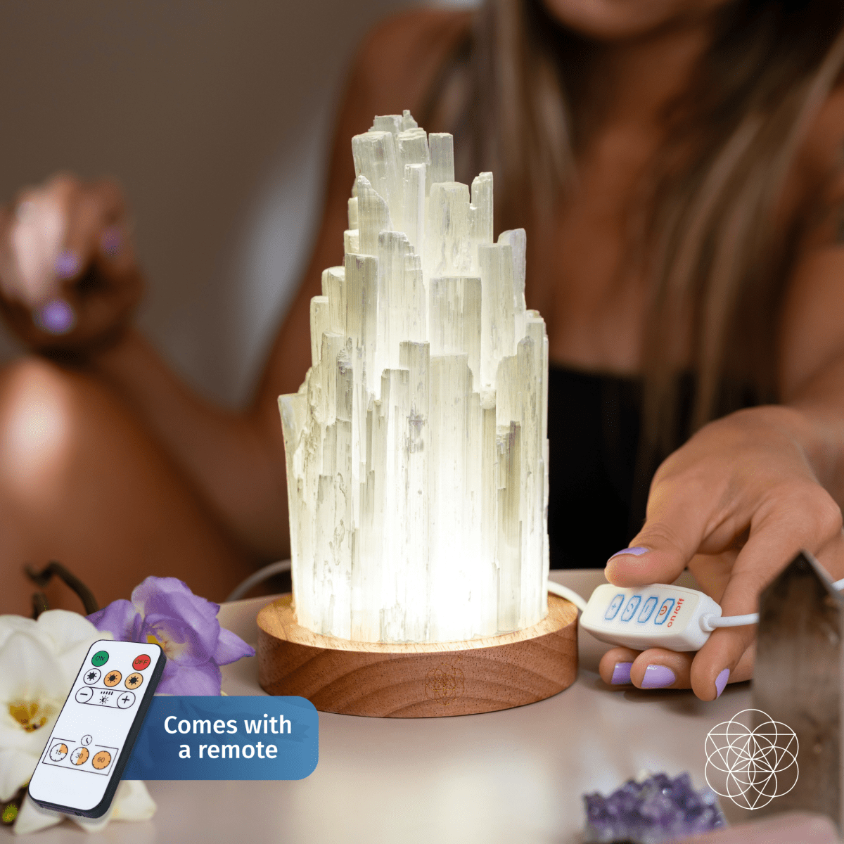 The Cleanse - All Selenite Lamp - 2 Pounds of Healing Power - Pileggi on the Square Salon Powered by Gatto Salon Group