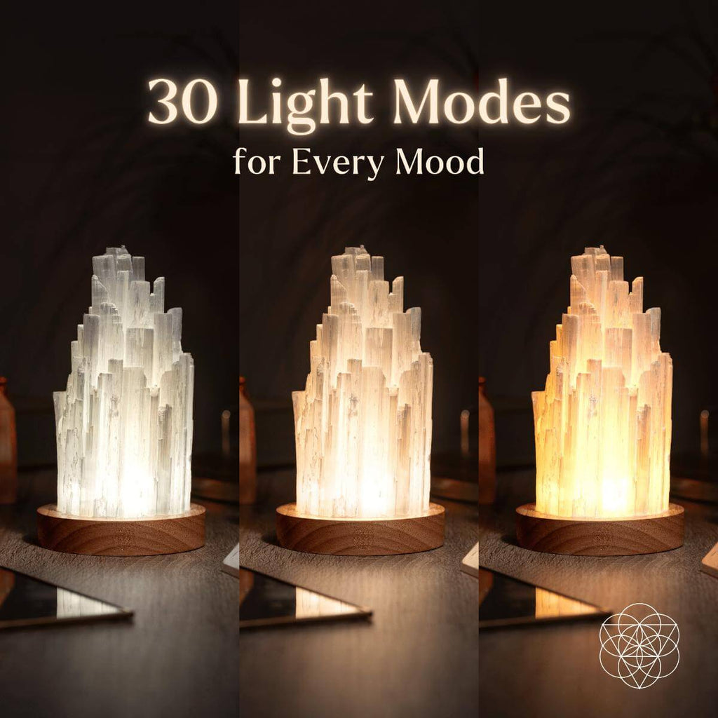 The Cleanse - All Selenite Lamp - 2 Pounds of Healing Power - Pileggi on the Square Salon Powered by Gatto Salon Group