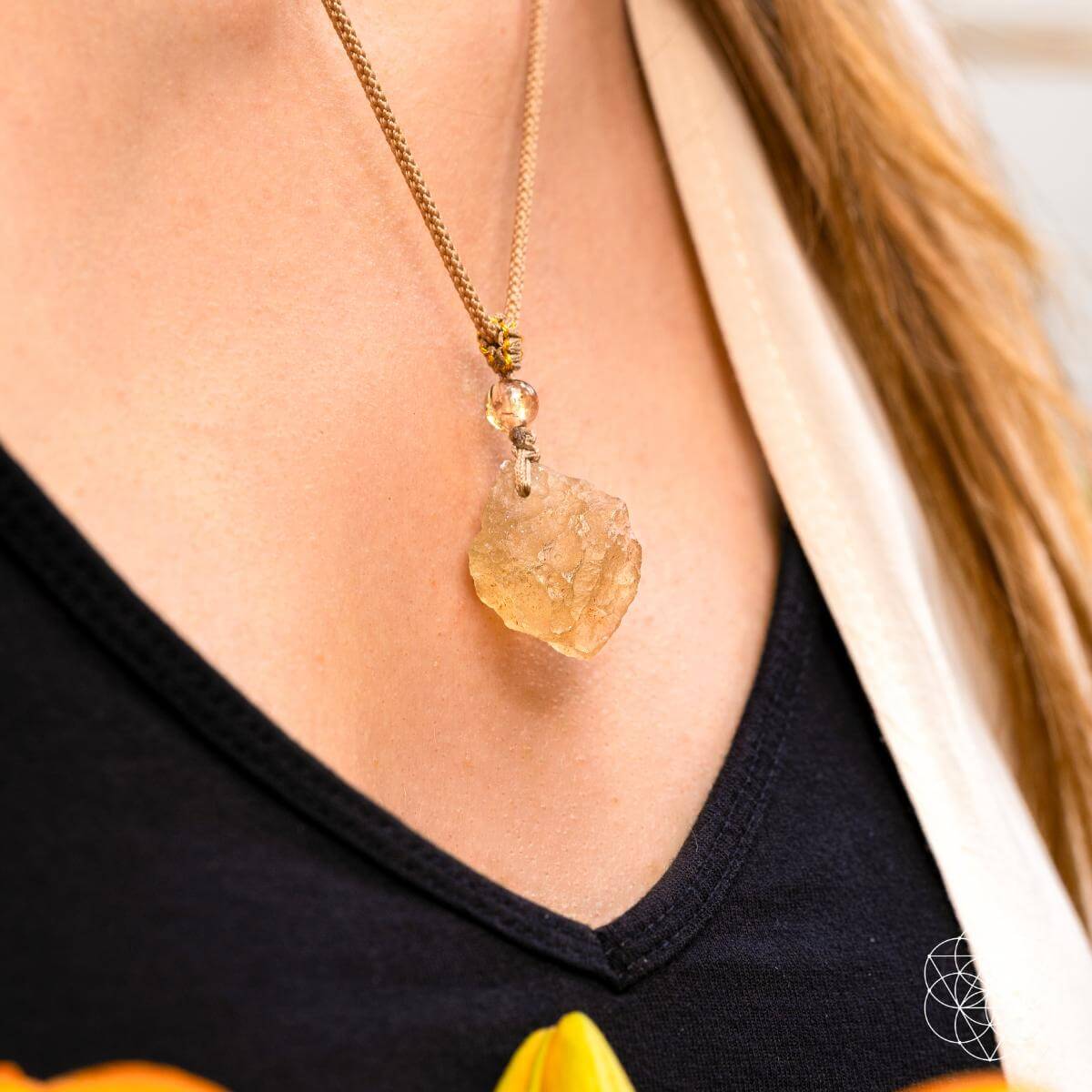 The Destiny Relic – Libyan Desert Glass Pendant - Pileggi on the Square Salon Powered by Gatto Salon Group