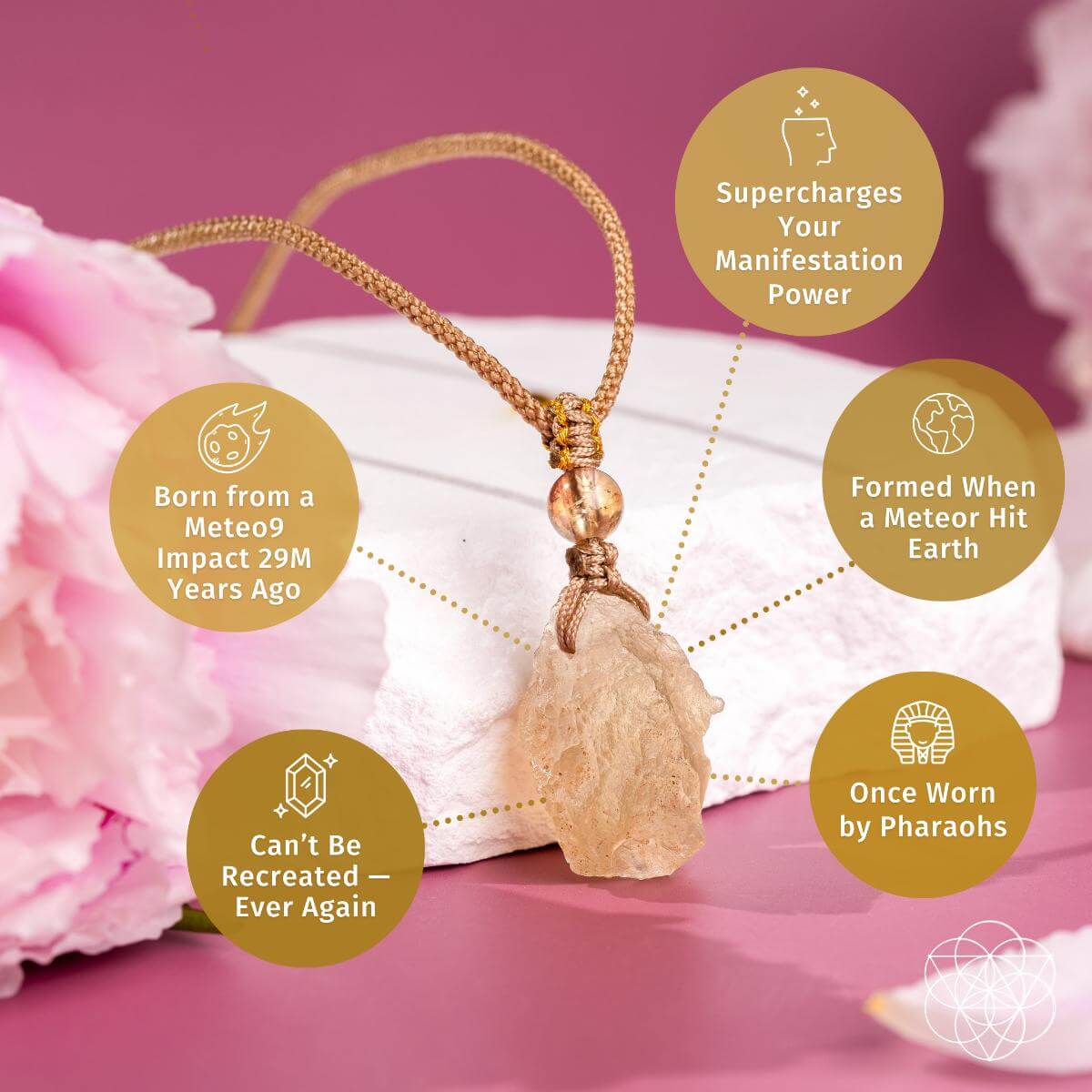 The Destiny Relic – Libyan Desert Glass Pendant - Pileggi on the Square Salon Powered by Gatto Salon Group