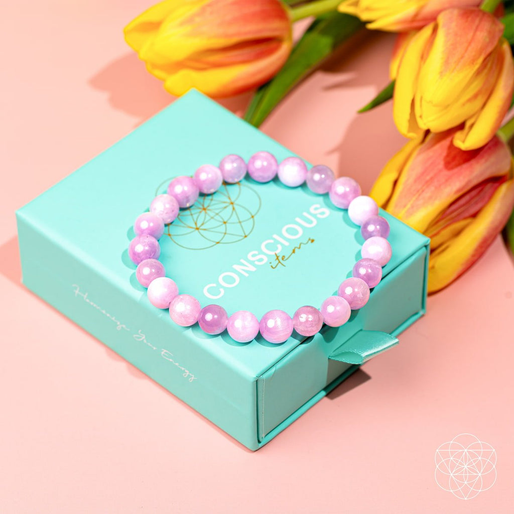 The Heart Reset - Rare Pink Kunzite Bracelet - Pileggi on the Square Salon Powered by Gatto Salon Group