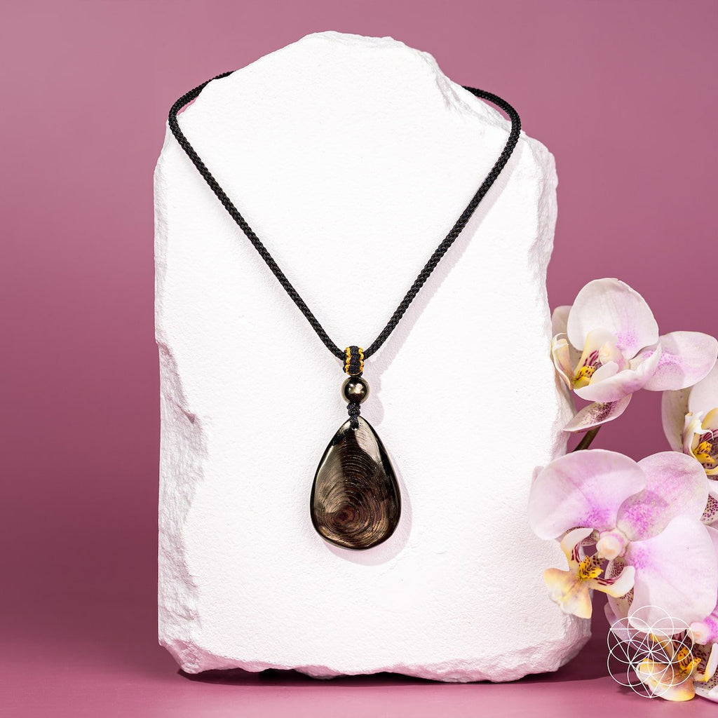 The ﻿Hypersthene Millionaire Manifestation Pendant - Pileggi on the Square Salon Powered by Gatto Salon Group