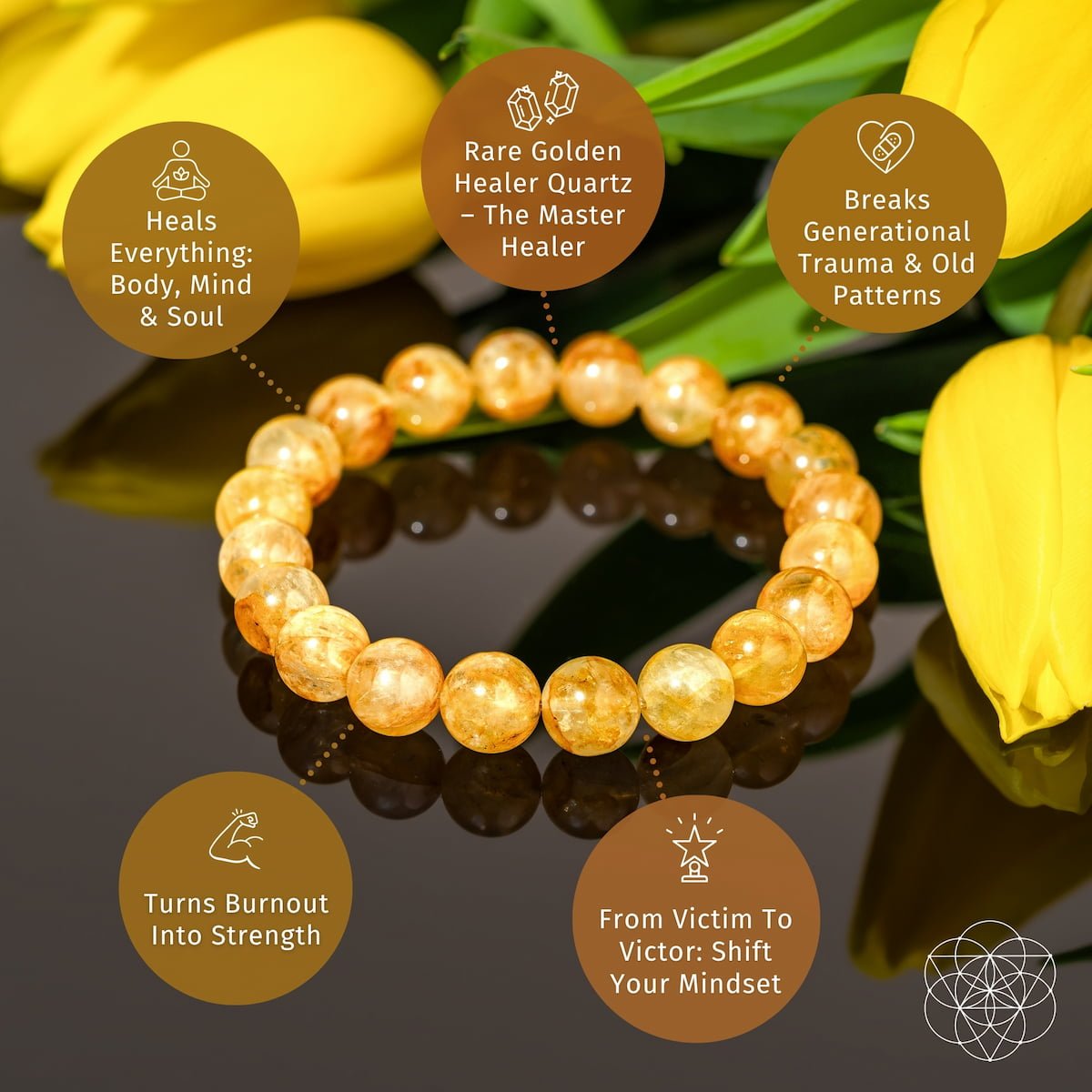 The Master Reset – Golden Healer Quartz Bracelet - Pileggi on the Square Salon Powered by Gatto Salon Group
