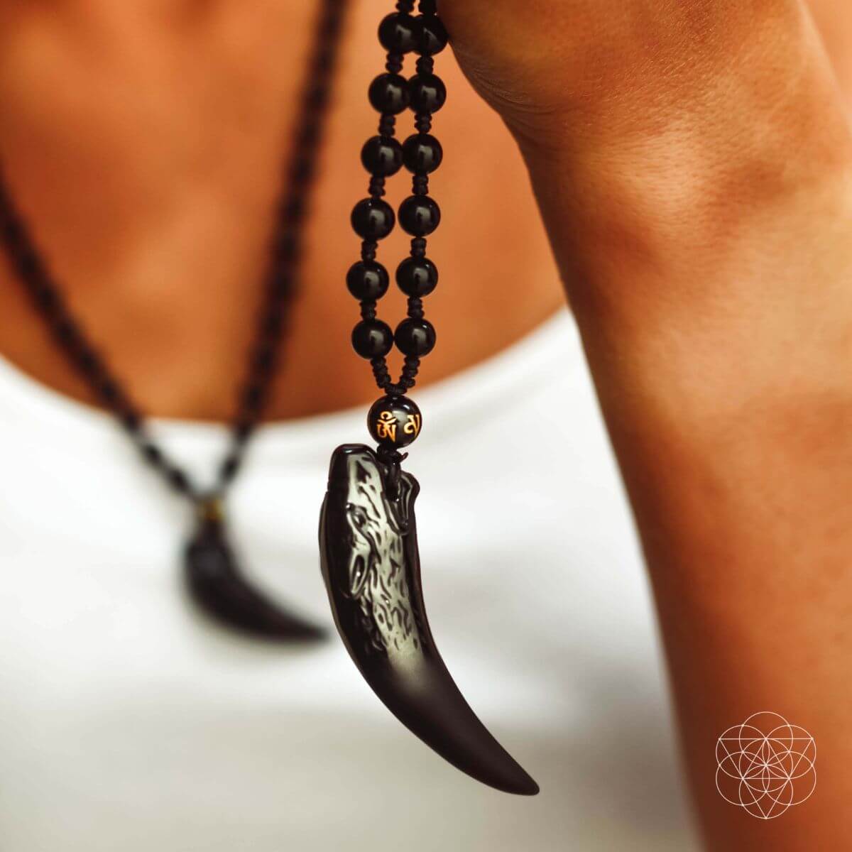 The Obsidian Wolf Pendant - Pileggi on the Square Salon Powered by Gatto Salon Group