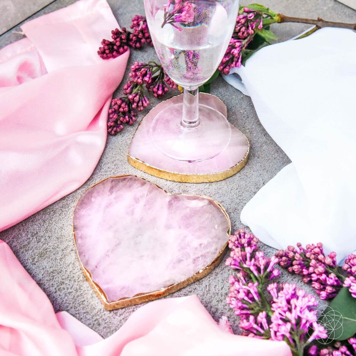 The Positive Energy Coasters (2 pcs) - Pileggi on the Square Salon Powered by Gatto Salon Group