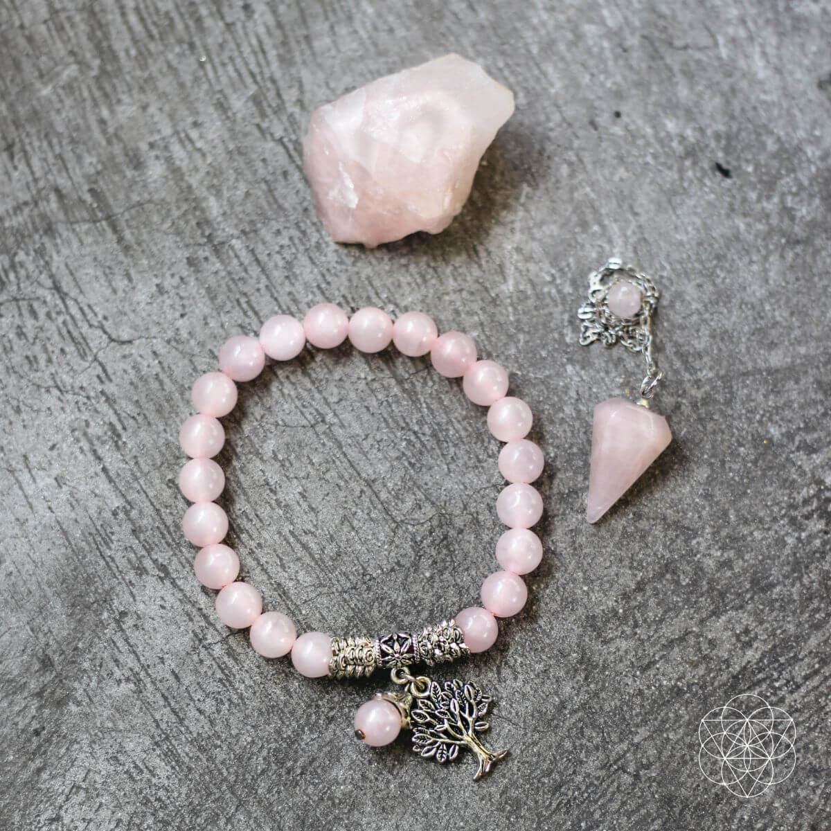 The Rose Quartz Healing Crystal Set - Pileggi on the Square Salon Powered by Gatto Salon Group