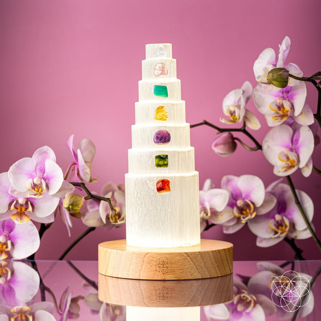 The Stress Shield Lamp - 7 Stones of Healing - Pileggi on the Square Salon Powered by Gatto Salon Group