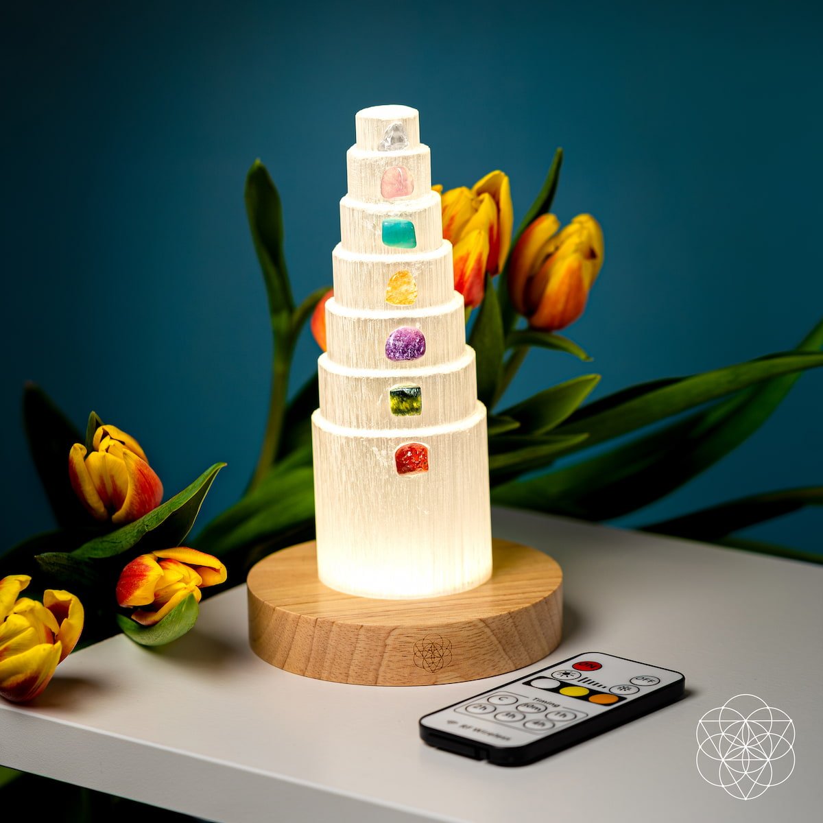 The Stress Shield Lamp - 7 Stones of Healing - Pileggi on the Square Salon Powered by Gatto Salon Group