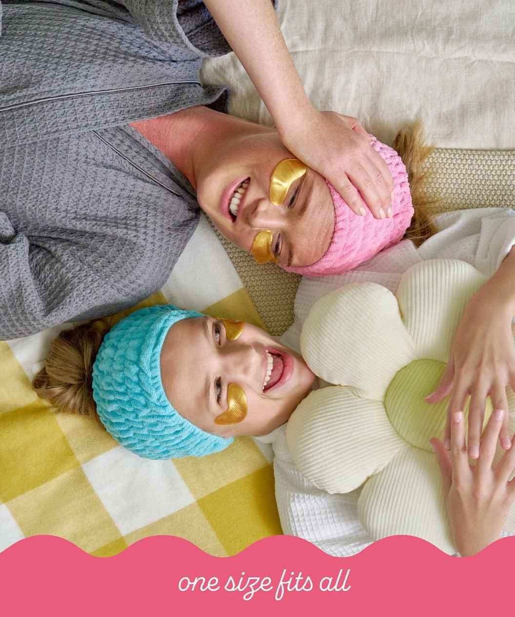 The Turbie Band® Four Pack - Extra Wide Headband | Pink, Purple, Capri & White | Microfiber