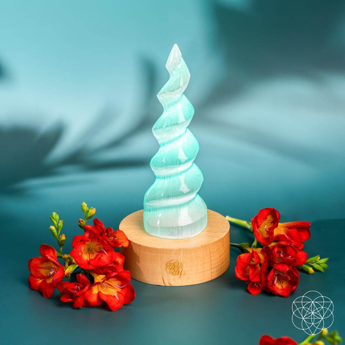 Therapy By Light - Selenite Flame Lamp - Pileggi on the Square Salon Powered by Gatto Salon Group