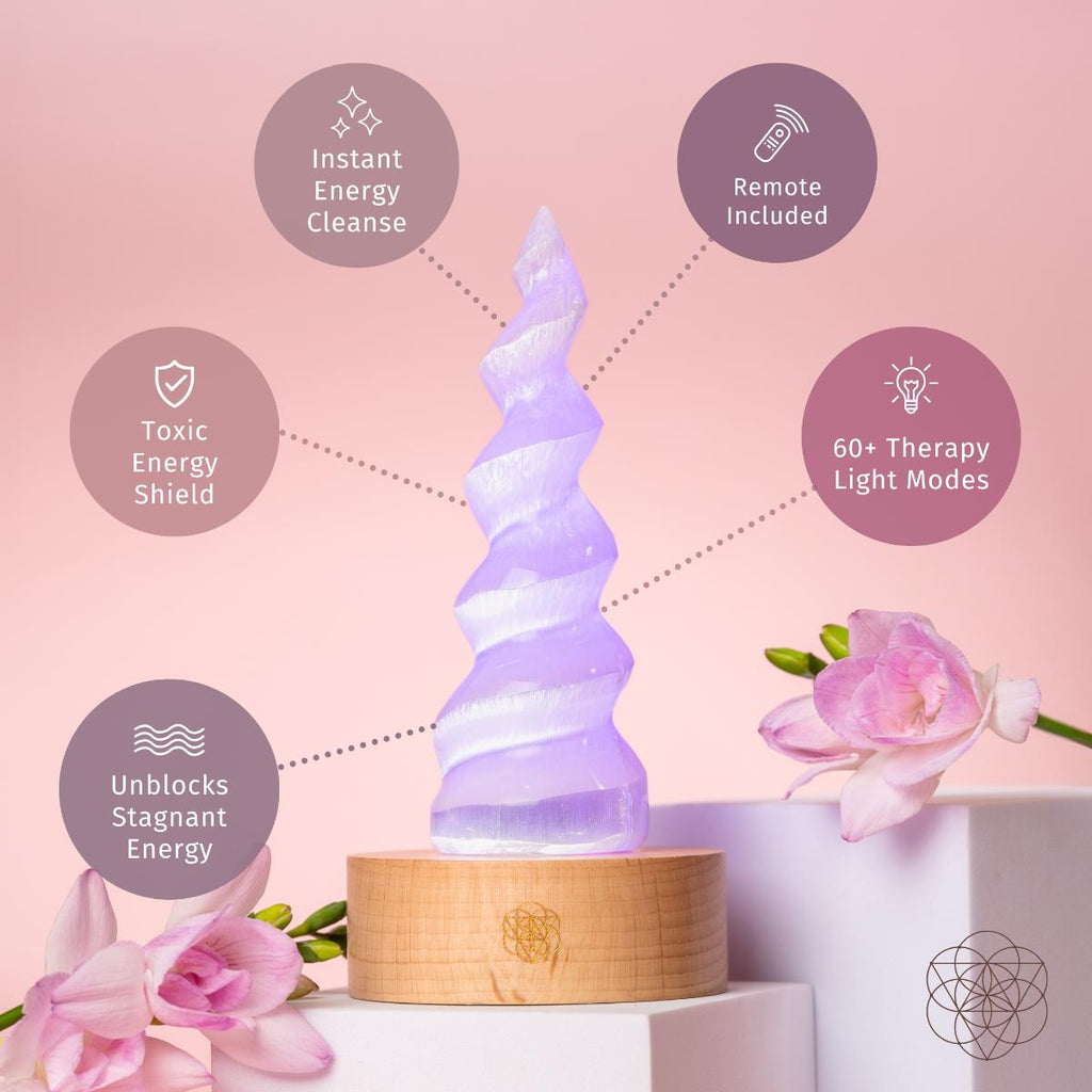 Therapy By Light - Selenite Flame Lamp - Pileggi on the Square Salon Powered by Gatto Salon Group
