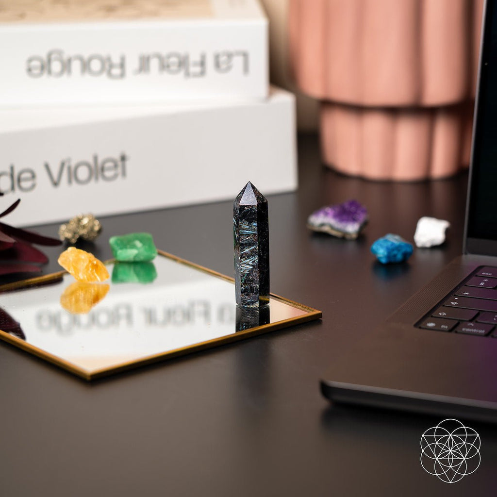 This Is Your Breakthrough – Rare Arfvedsonite Point - Pileggi on the Square Salon Powered by Gatto Salon Group