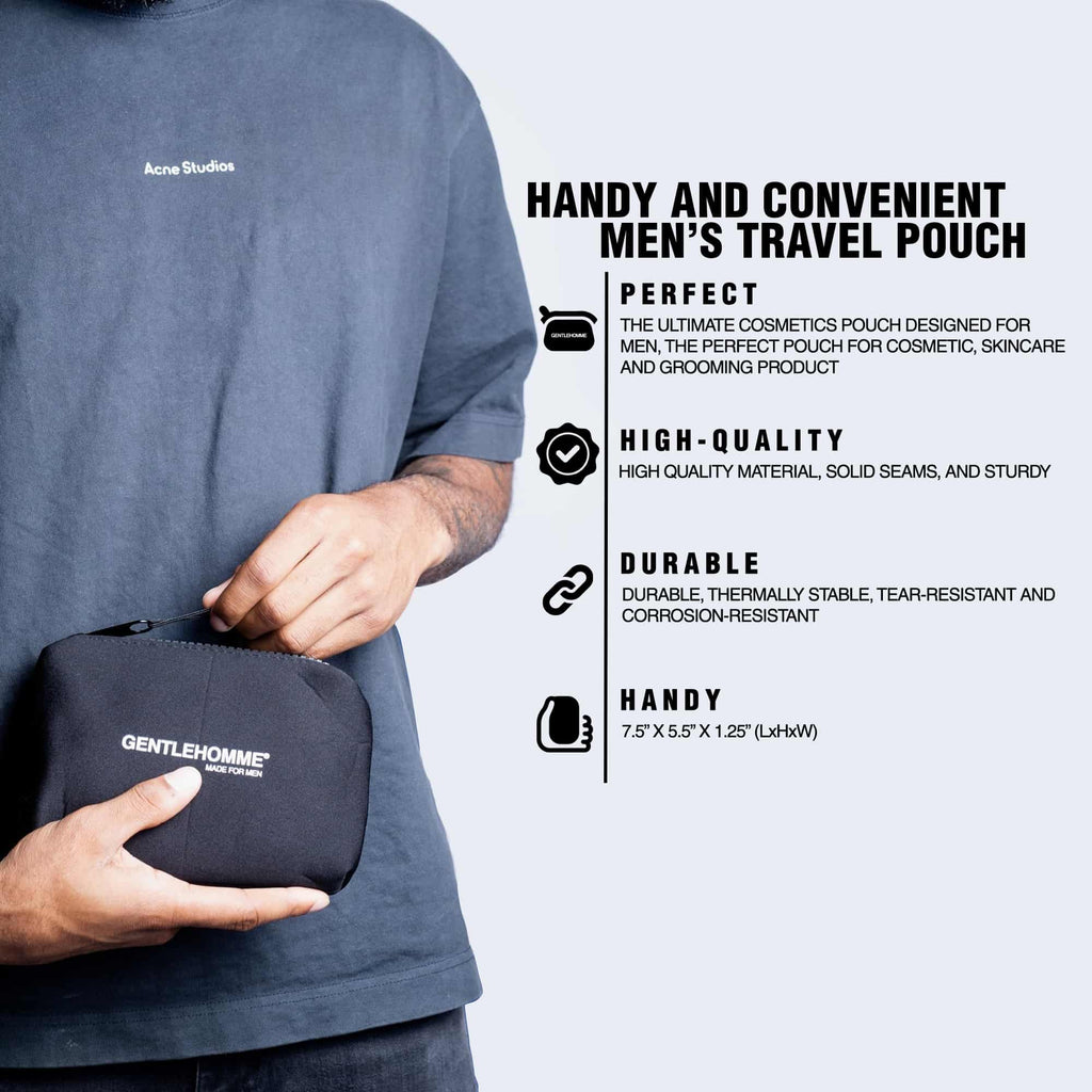 Travel Pouch for Men - Pileggi on the Square Salon Powered by Gatto Salon Group