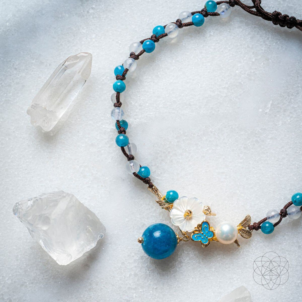 Triple Crystal Anklet of Positivity - Pileggi on the Square Salon Powered by Gatto Salon Group