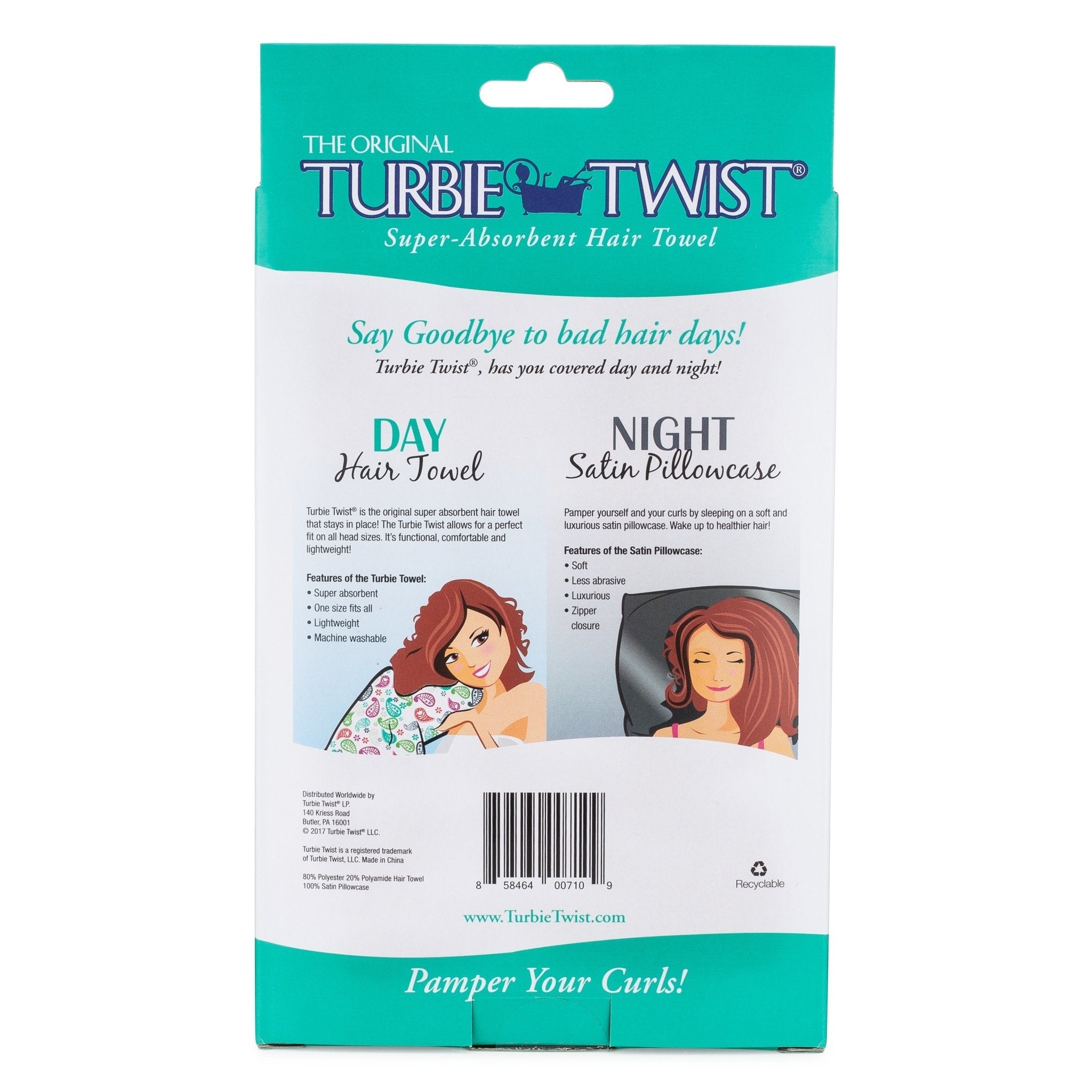 Turbie Towel® & Satin Pillowcase - Pileggi on the Square Salon Powered by Gatto Salon Group