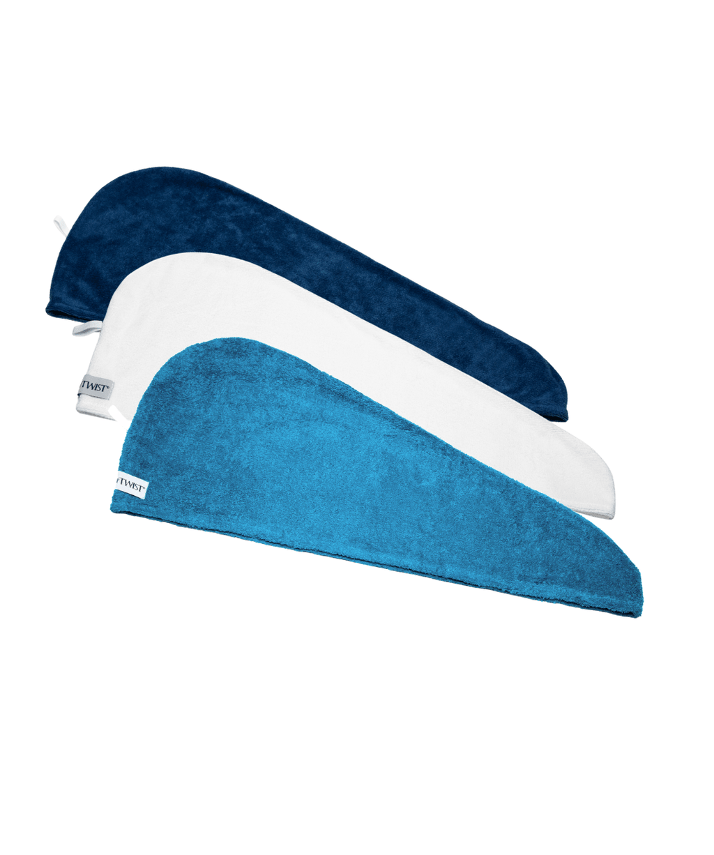 Turbie Twist 100% Cotton Hair Towel - Stylish and Absorbent Hair Drying Solution - Pileggi on the Square Salon Powered by Gatto Salon Group