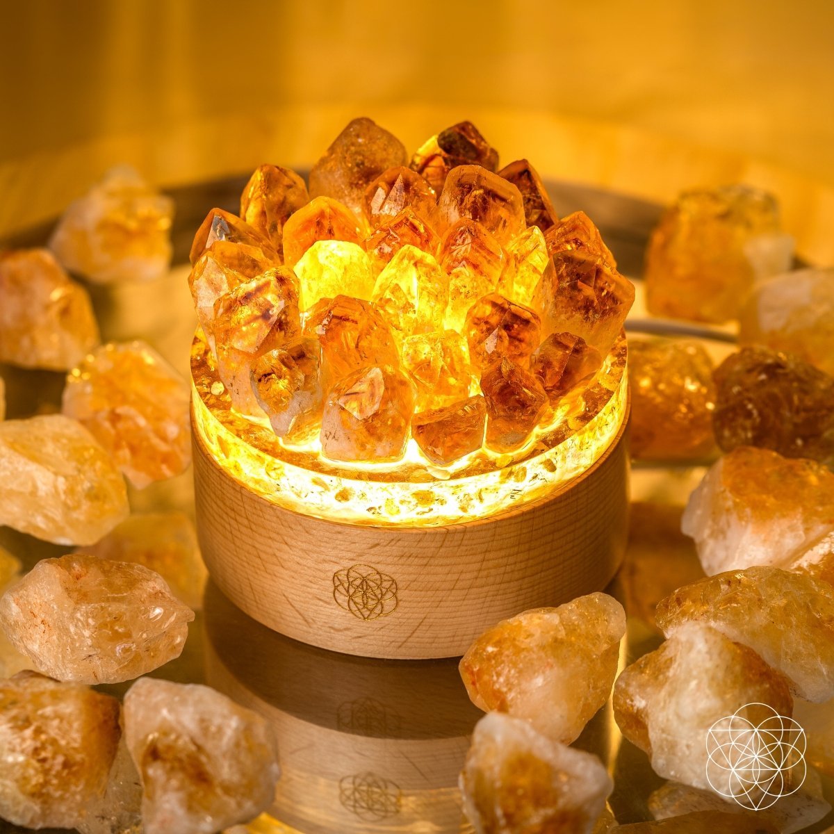 Turn My Life to Gold - Midas Citrine Lamp - Pileggi on the Square Salon Powered by Gatto Salon Group