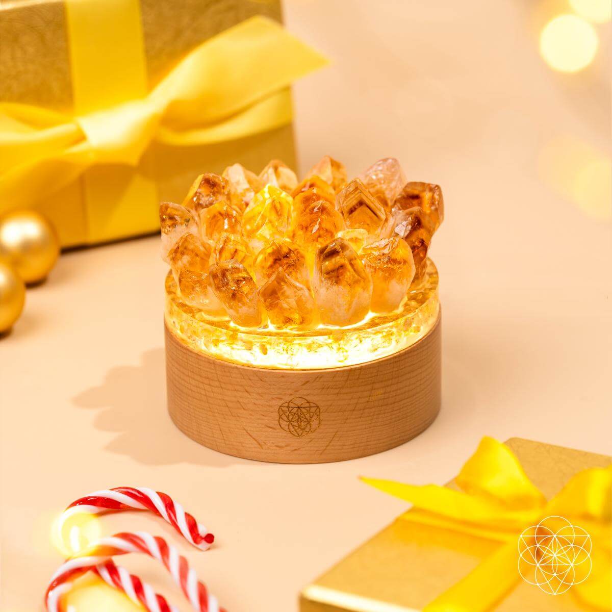 Turn My Life to Gold - Midas Citrine Lamp - Pileggi on the Square Salon Powered by Gatto Salon Group