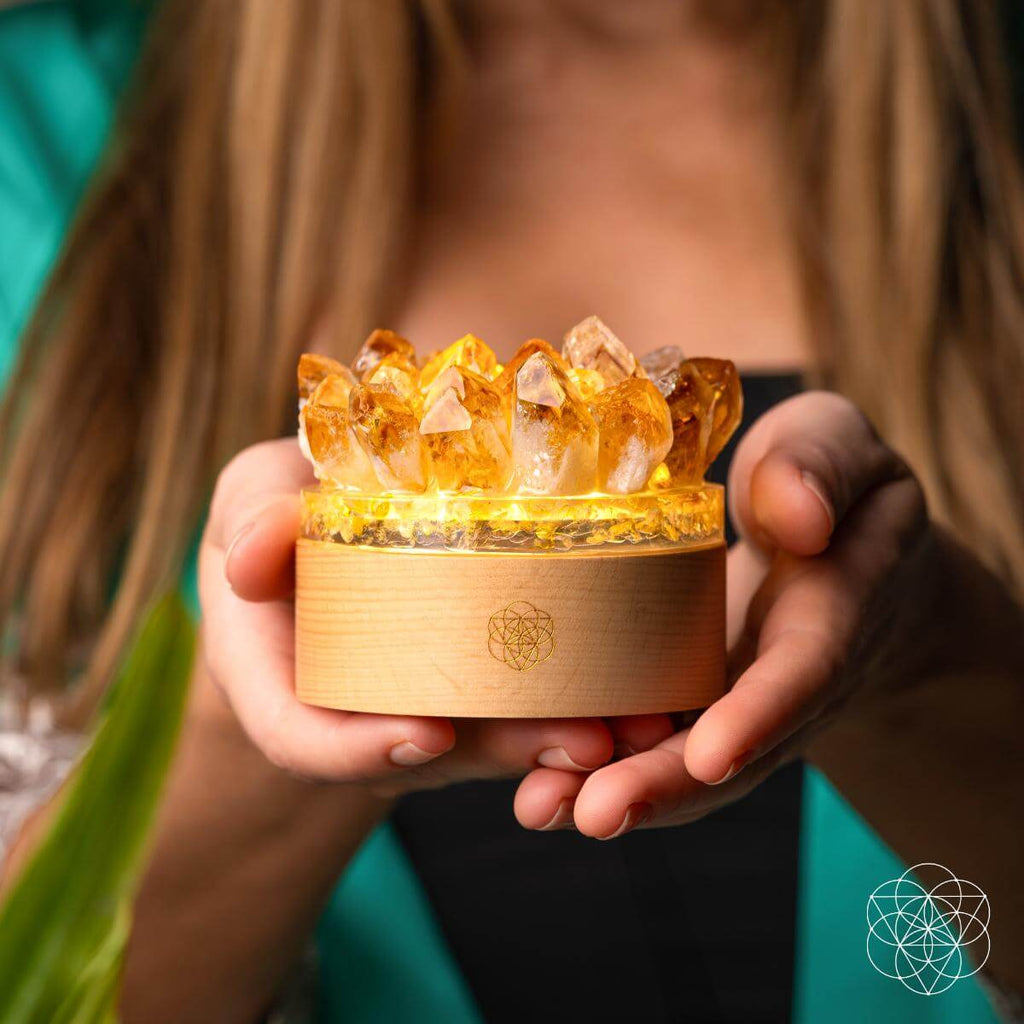 Turn My Life to Gold - Midas Citrine Lamp - Pileggi on the Square Salon Powered by Gatto Salon Group