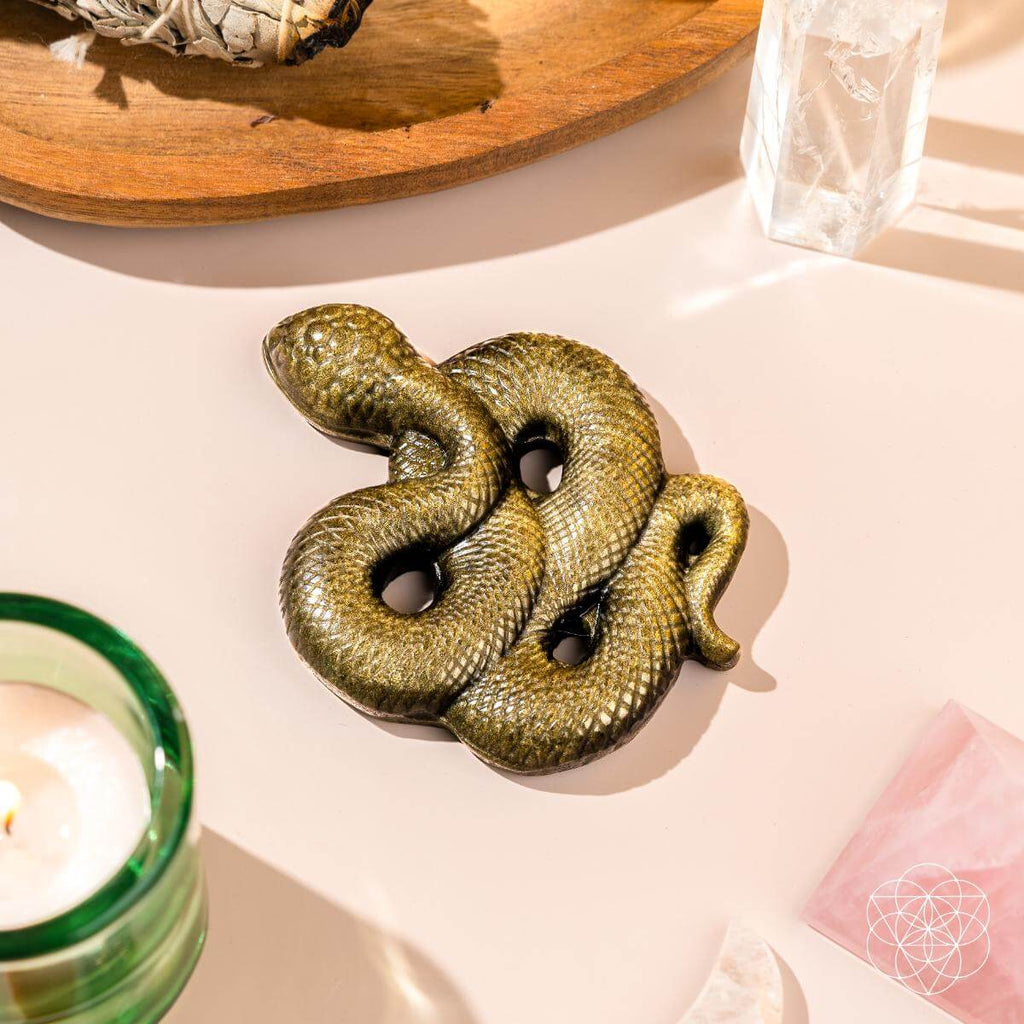 Unbroken: The Gold Obsidian Serpent Totem - Pileggi on the Square Salon Powered by Gatto Salon Group